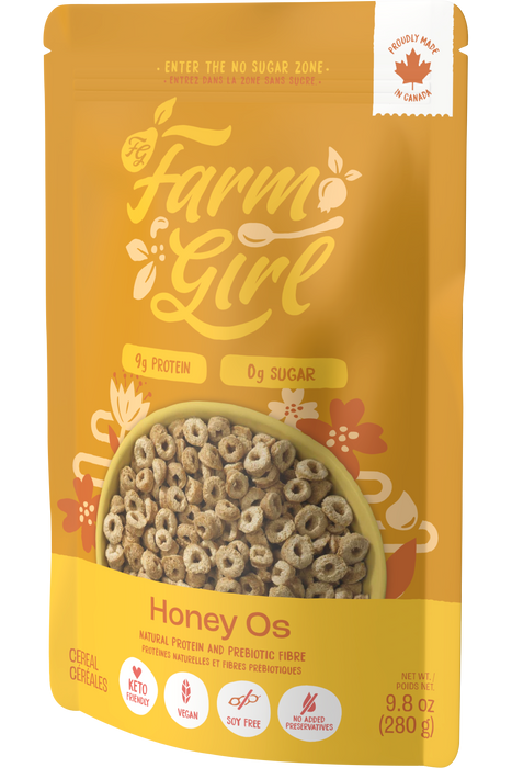 Farm Girl - Honey O's Cereal, 280 g