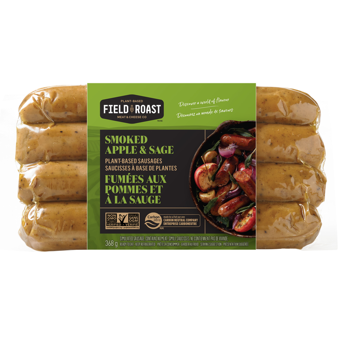 Field Roast - Smoked Apple & Sage Plant-Based Sausages, 368 g