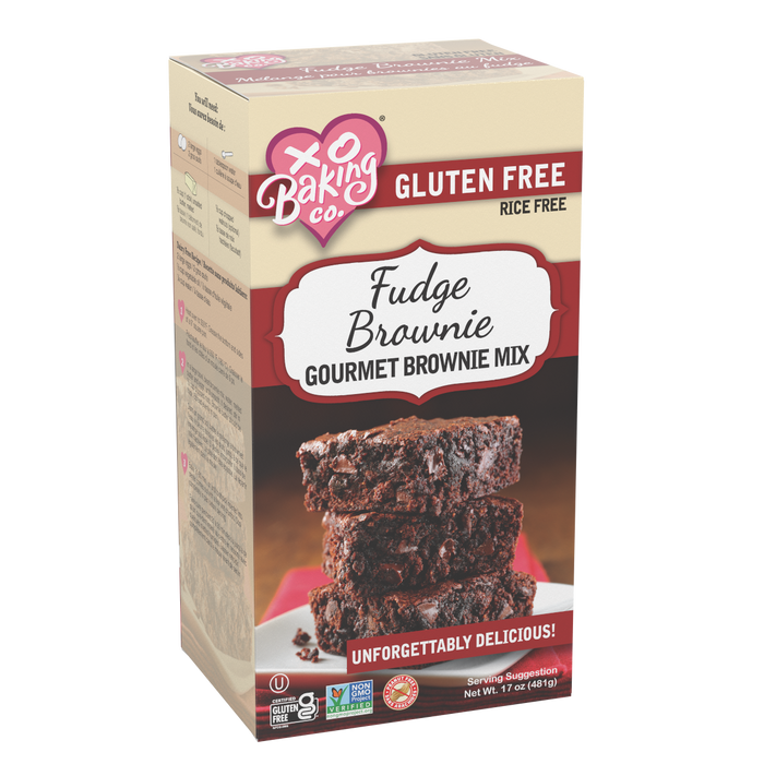 XO Baking - XO Gf Fudge Brownie Mix, 481 g