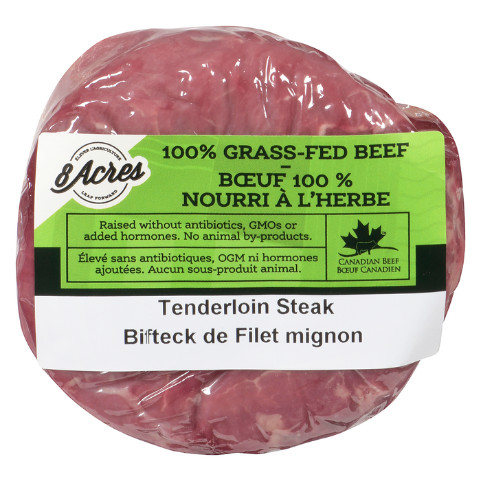 8 Acres - Grass Fed Tenderloin Steak