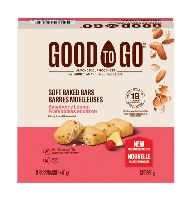 Good To Go - Raspberry Lemon Soft Baked Bars, 40 g