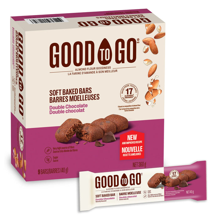 Good To Go - Double Chocolate Soft Baked Bars, 40 g