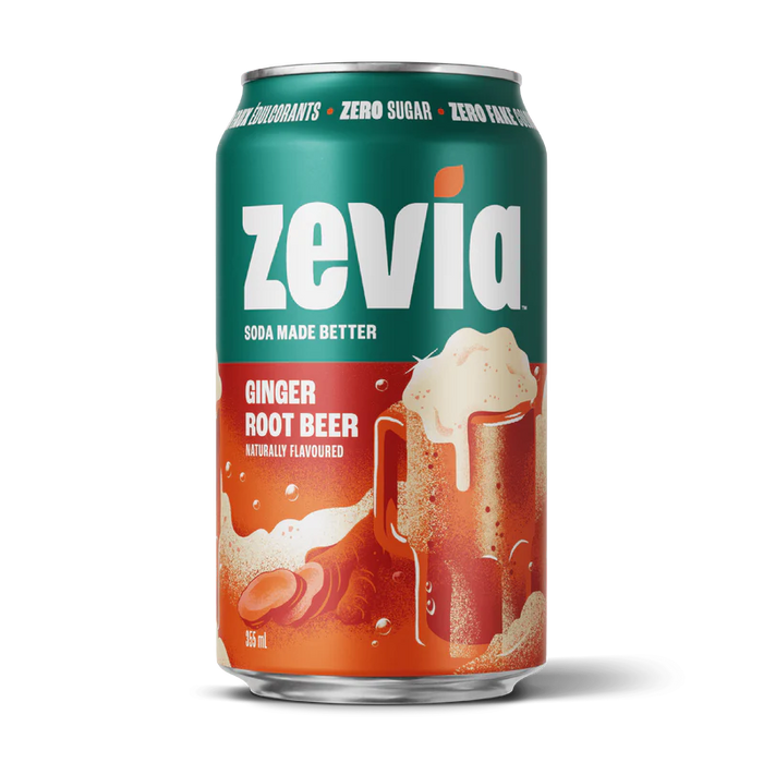 Zevia - Ginger Root Beer, 355 mL
