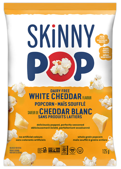 Skinny Pop - White Cheddar Popcorn, 125 g