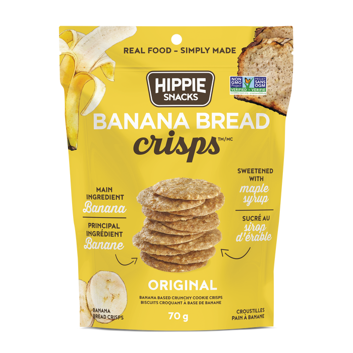 Hippie Foods - Banana Crisps, Original, 70 g