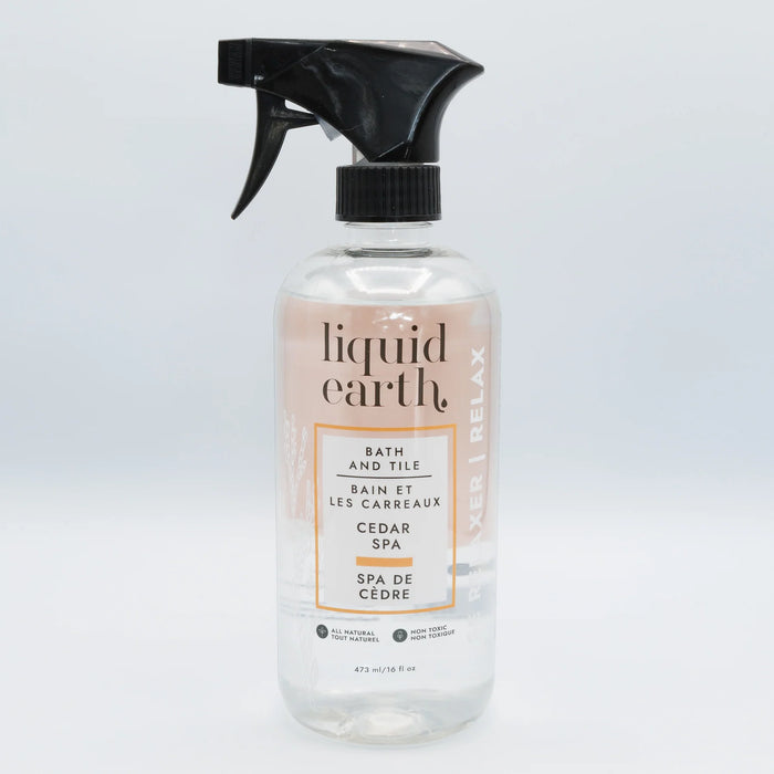 Liquid Earth - Natural Bath & Tile Cleaner - Cedar Spa, 473 mL