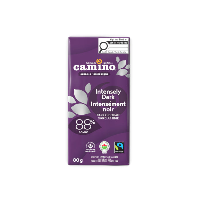 Camino - Fair Trade Organic Intensely Dark Chocolate, 80 g