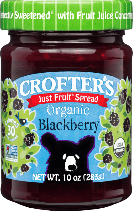 Crofter's Food Ltd - Just Fruit Spread Blackberry, 235 mL