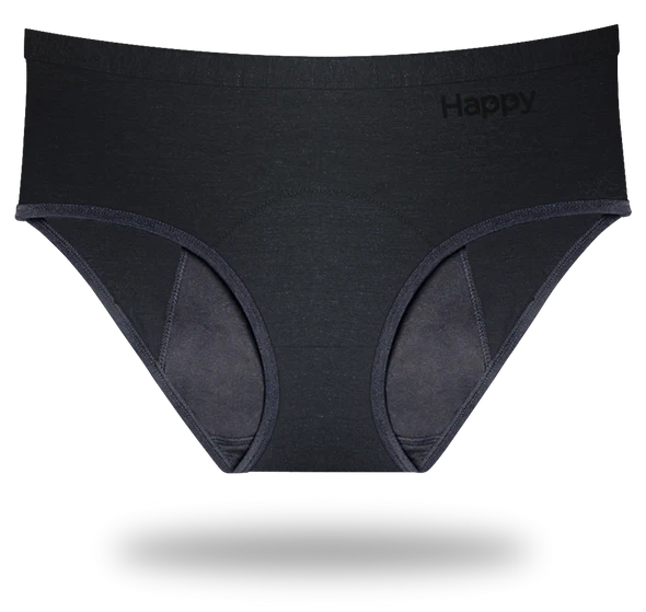 Happy Natural Products - Black - Kanta Midrise (XL), Each