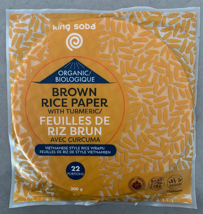 King Soba - Wraps -  Viet Rice Paper Tumeric, 200 g
