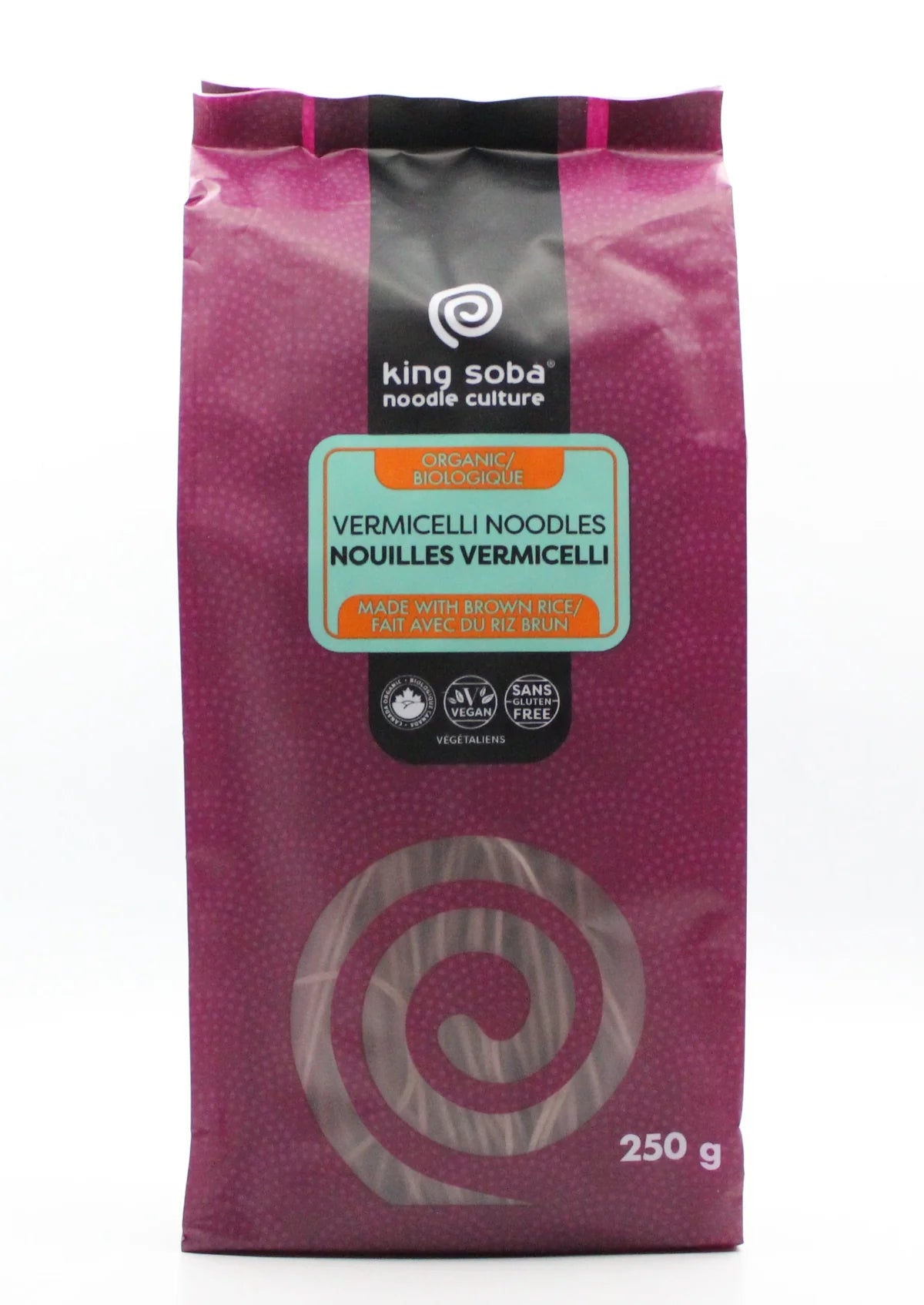 King Soba - Noodles - Brown Rice Vermicelli, 250 g — Goodness Me!