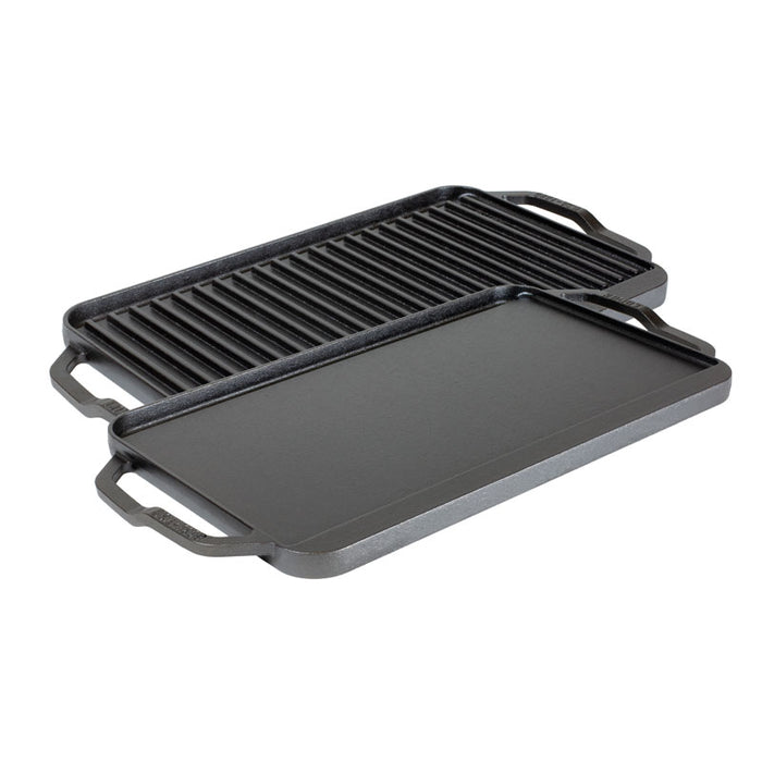 Lodge - Cast Iron Reversible Grill/Griddle, 19.5"x10"