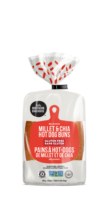 Little Northern bakehouse - GF Hot Dog Buns - Millet & Chia, 260 g