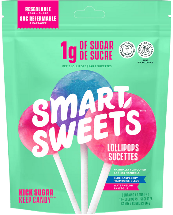 Smart Sweets - Lollipops, 85 g