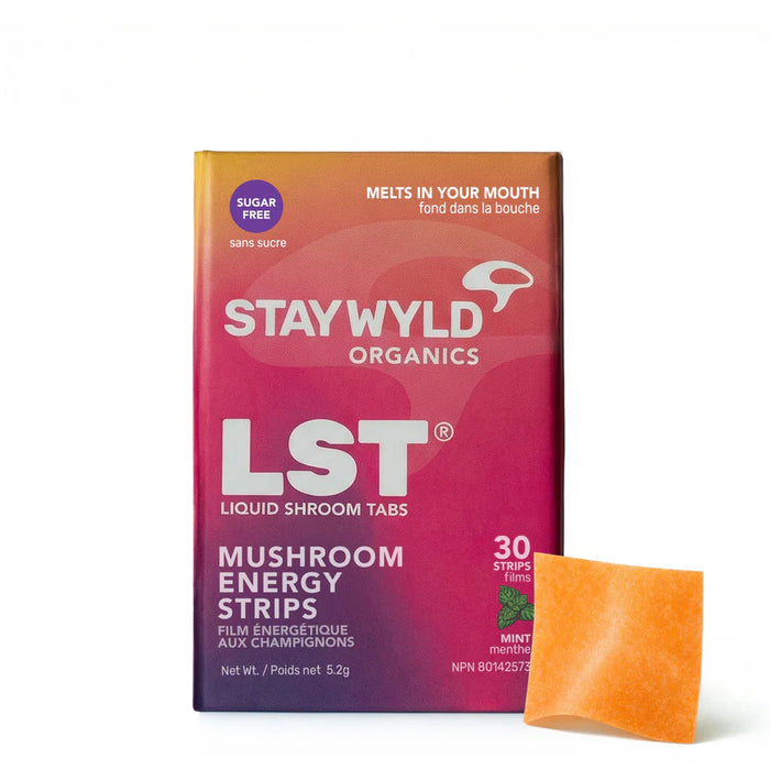 Stay Wyld Organics - LST Energy Strips - Fresh Mint, 30 Count
