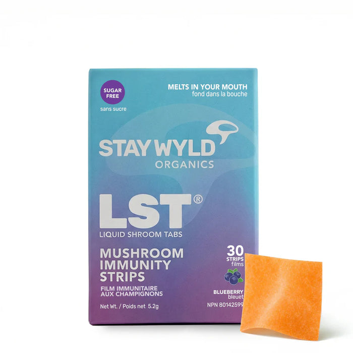Stay Wyld Organics - LST Immune Strips - Blueberry, 30 Count