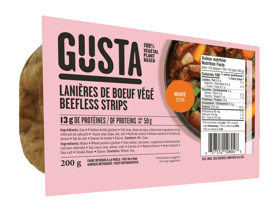 Gusta - Beefless Strips, 200 g