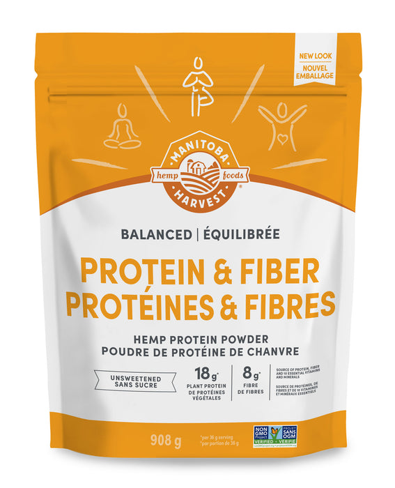 Manitoba Harvest -  Hemp Yeah! Balanced Protein & Fibre Protein Powder, 908 g