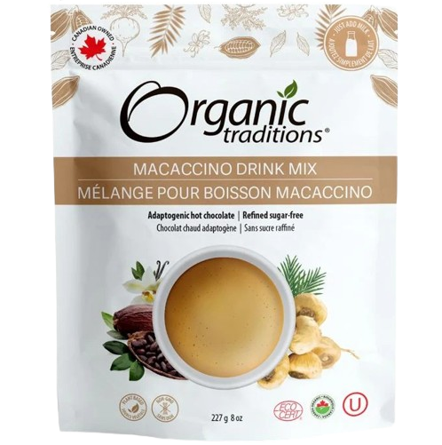 Organic Traditions - Macaccino Drink Mix, 227 g