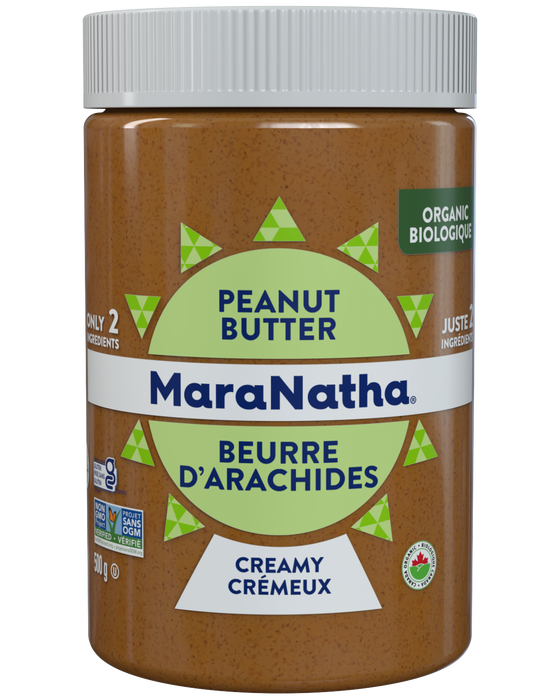 MaraNatha - Organic Creamy Peanut Butter - With Salt, 500 g