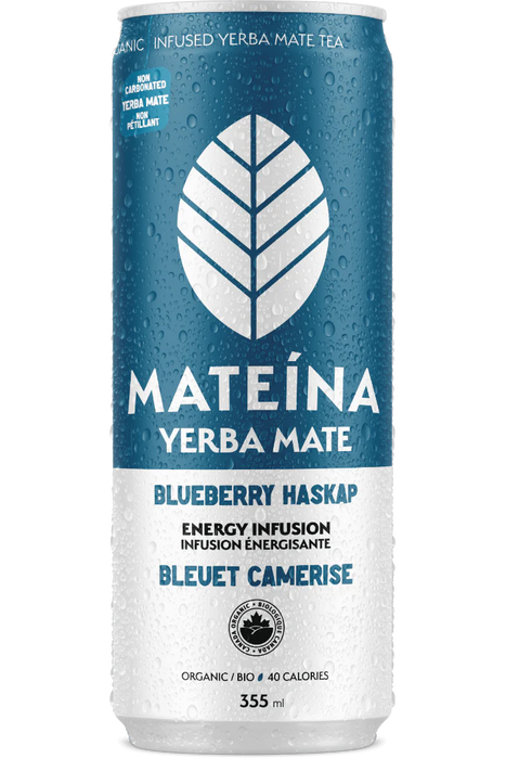 Mateina - Yerba Mate - Blueberry Haskap, 355 mL