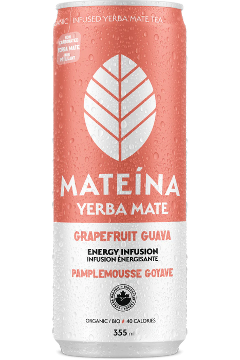 Mateina - Yerba Mate - Grapefruit Guava, 355 mL