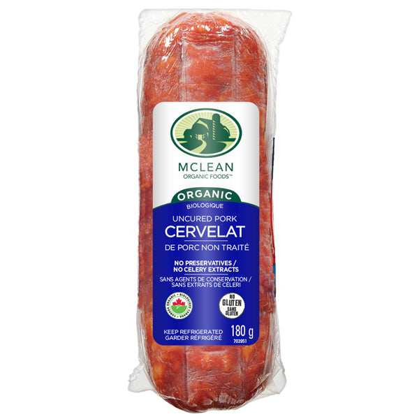 McLean Meats Inc - Organic Mini Cervelat Salami (Chub), 180 g