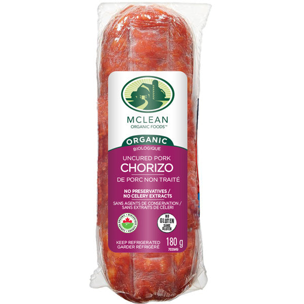 McLean Meats Inc - Organic Mini Chorizo Salami (Chub), 180 g