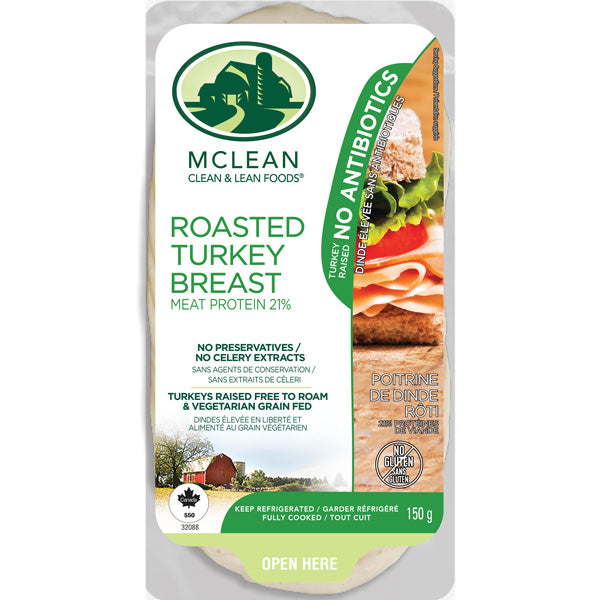 McLean Meats Inc - Oven Roast Turkey - Sliced, 150 g