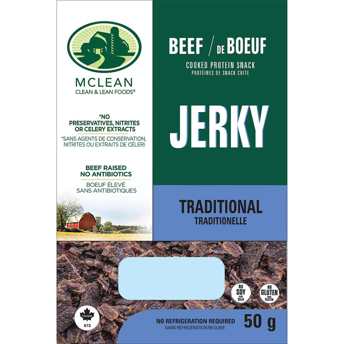 McLean Meats Inc - Beef Jerky - Traditional, 50 g