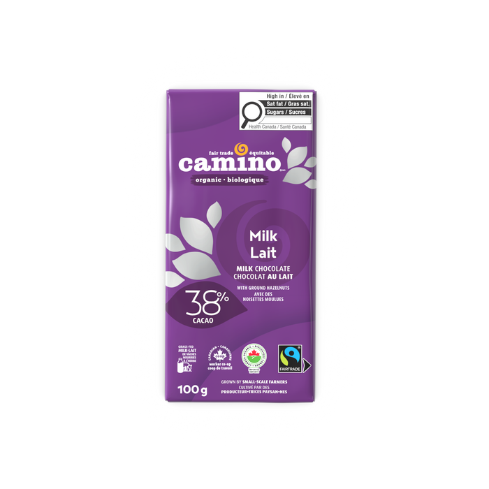 Camino - Milk Chocolate Bar, 100 g