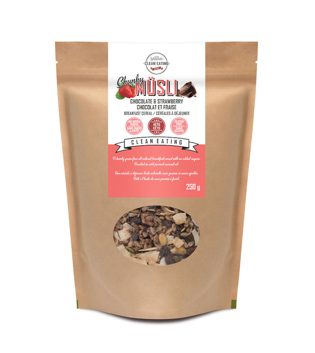 KZ Clean Eating - Chocolate & Strawberry Cereal, 250 g