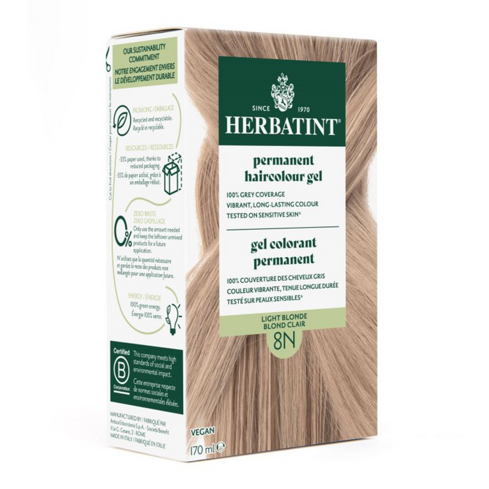 Herbatint - Light Blonde 8N, 170 mL