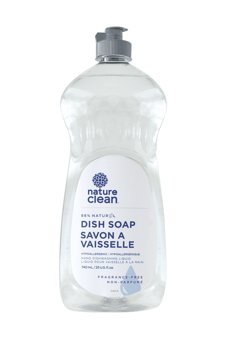 Nature Clean - Dish Liquid - Fragrance Free, 740 mL