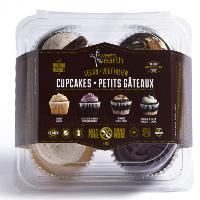 Sweets from the Earth - Nut Free Cupcakes - Assorted, 4x320 g