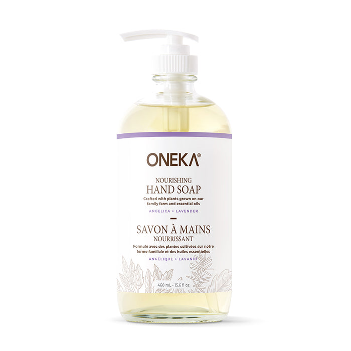Oneka - Hand Soap - Angelica & Lavender, 460 mL
