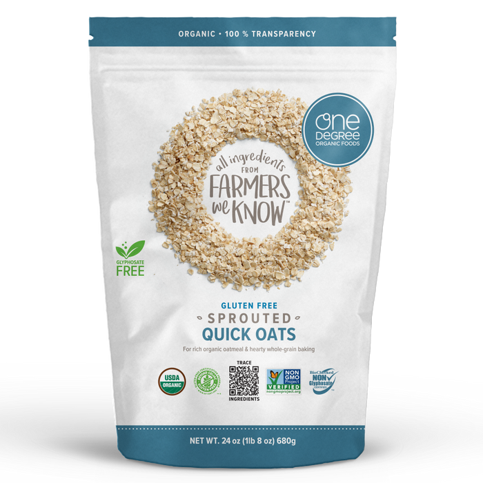 One Degree - Sprouted Quick Oats, 680 g