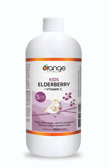 Orange Naturals - Kids Elderberry + Vitamin C, 450 mL