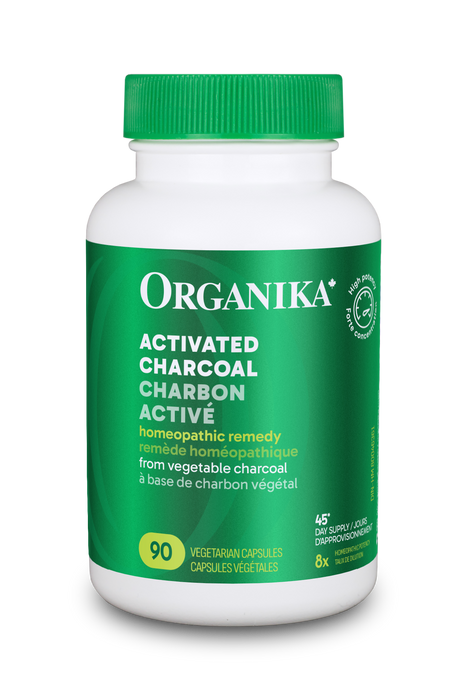 Organika - Activated Charcoal (Homeopathic), 90 Vcaps