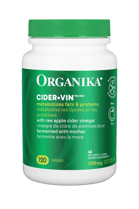 Organika - Apple Cider Vinegar 530 mg, 120 Capsules