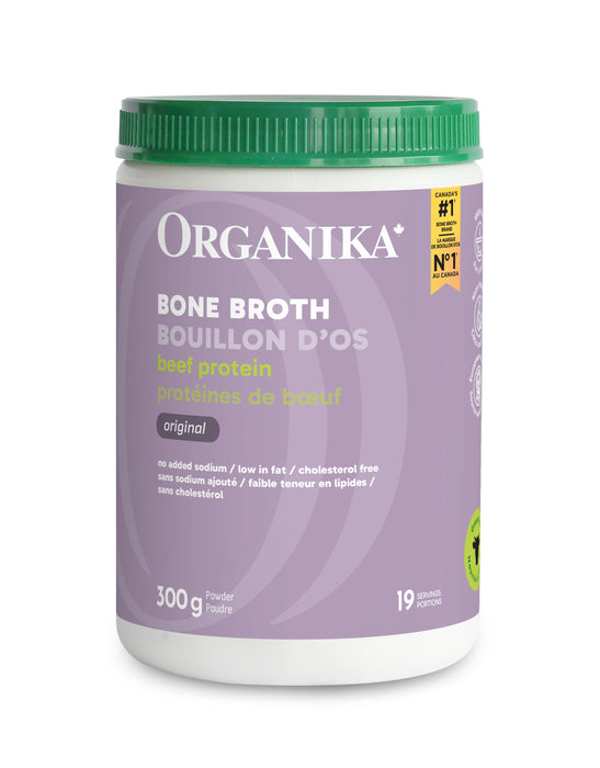 Organika - Beef Bone Broth Original Protein Powder, 300 g