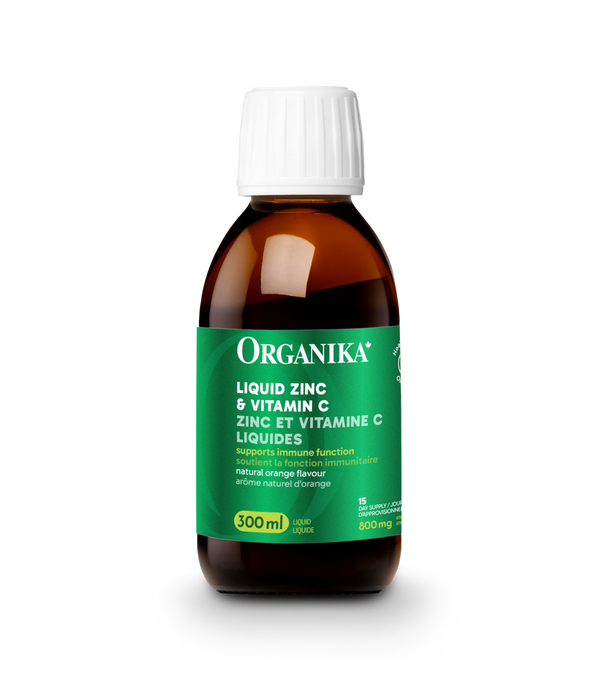 Organika - Liquid Zinc With Vitamin C, 300 mL