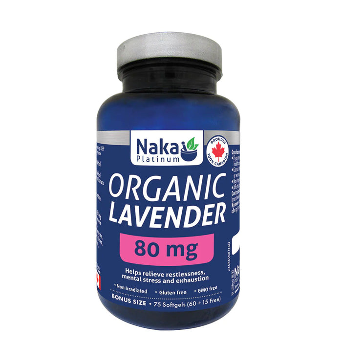 Naka Platinum - Organic Lavender 80 mg, 75 Softgels