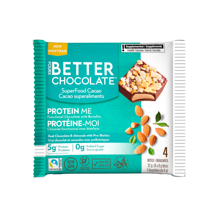 FourX Better Chocolate - Protein Me - Almond, 32 g