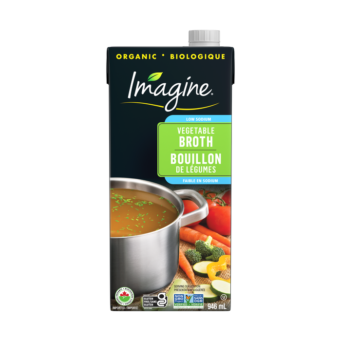 Imagine Foods - Organic Low Sodium Vegetable Broth, 946 mL