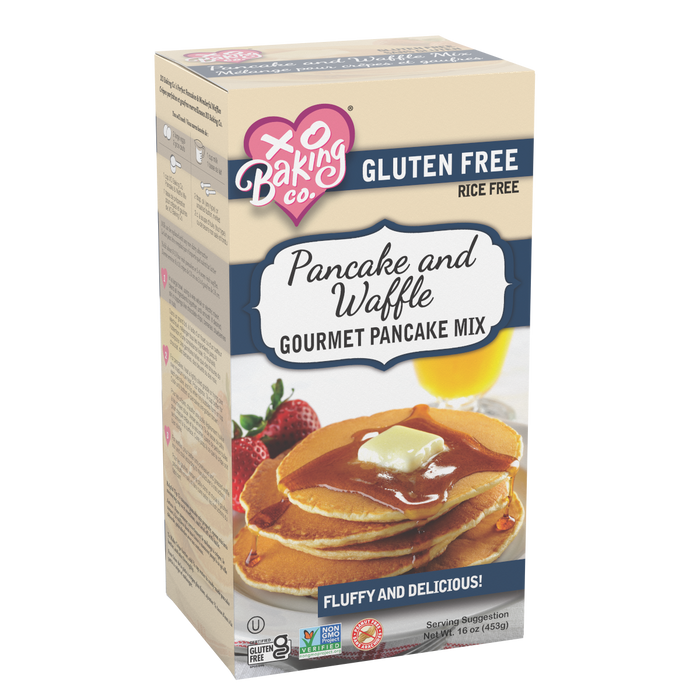 XO Baking - XO Gf Pancake & Waffle Mix, 453 g