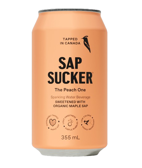 Sapsucker - Sparkling Peach, 355 mL