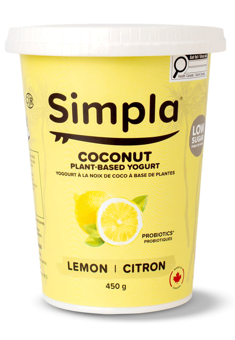 Simpla - Coconut Yogurt - Lemon, 450 g