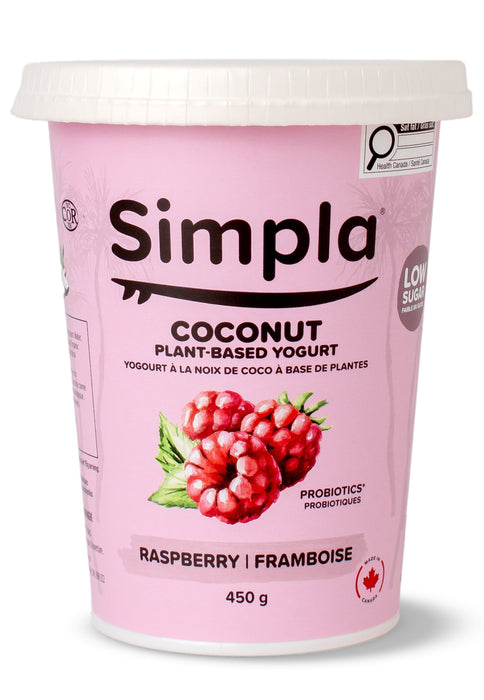 Simpla - Plant-Based Yogurt - Raspberry, 450 g