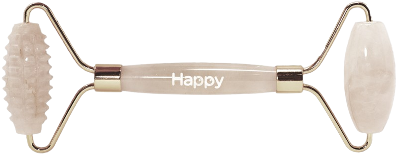 Happy Natural Products - Duo Texture Roller - Rose Quartz, Each